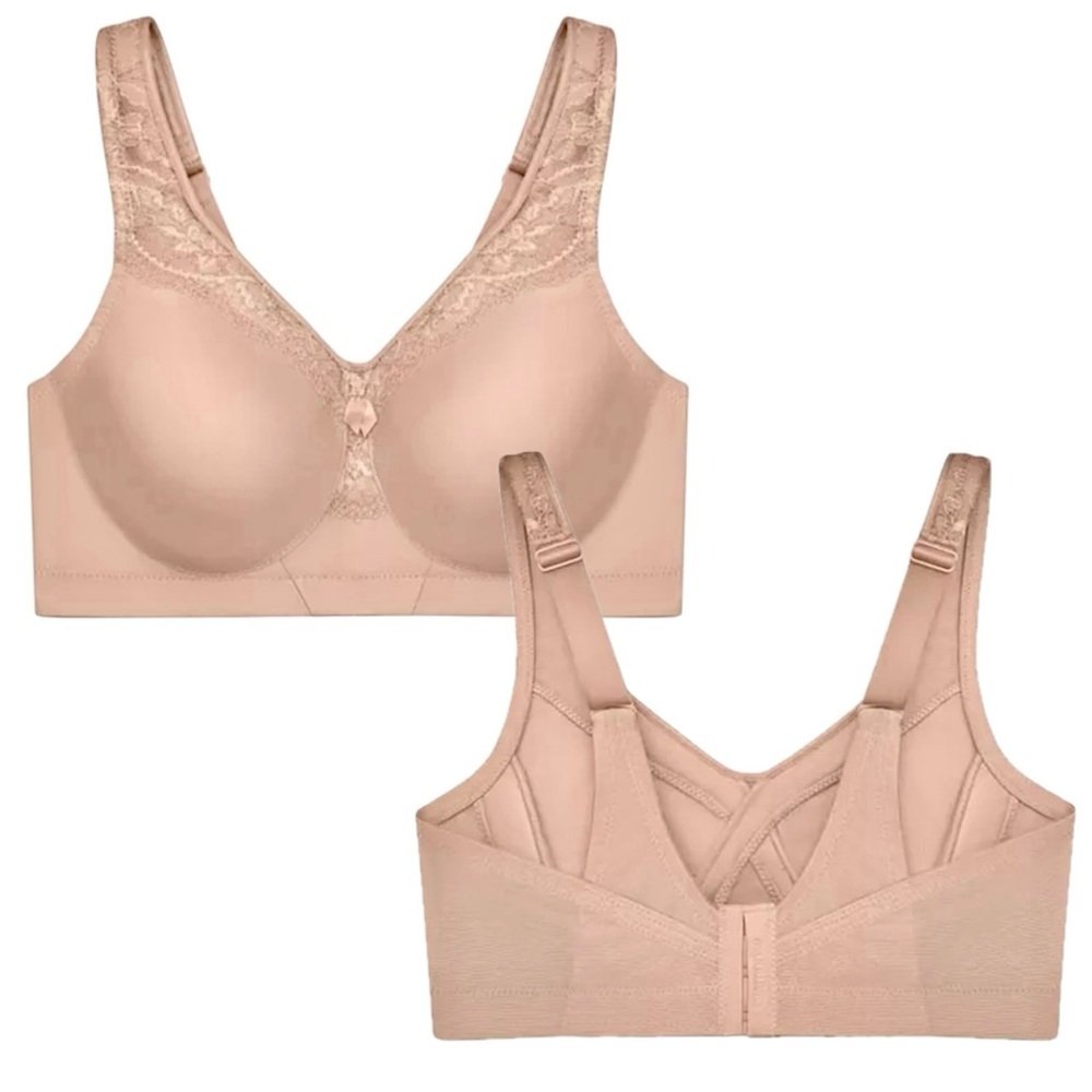- Glamorise 36E MagicLift White Firm Support Seamless Bra! NEW! - Picture 4 of 16